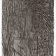 Joanna Piech, „Anioł II”, linoryt, 155 x 90 cm (ok. 160 x 90 cm), 2003 (źródło: materiały prasowe organizatora)
