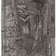 Joanna Piech, „Rozmowa – samotność”, linoryt, 89,5 x 59 cm (100 x 70 cm), 1994 (źródło: materiały prasowe organizatora)