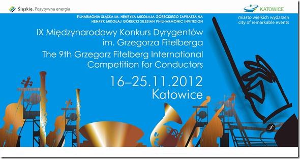 Międzynarodowy Konkurs Dyrygentów im. Grzegorza Fitelberga, plakat ( źródło:materialy prasowe)