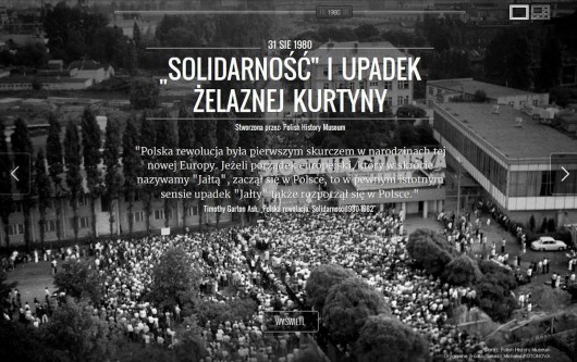 E-wystawa „Solidarność i upadek żelaznej kurtyny” w Google Cultural Institute, oprac. Muzeum Historii Polski w Warszawie (źródło: materiały prasowe organizatora)