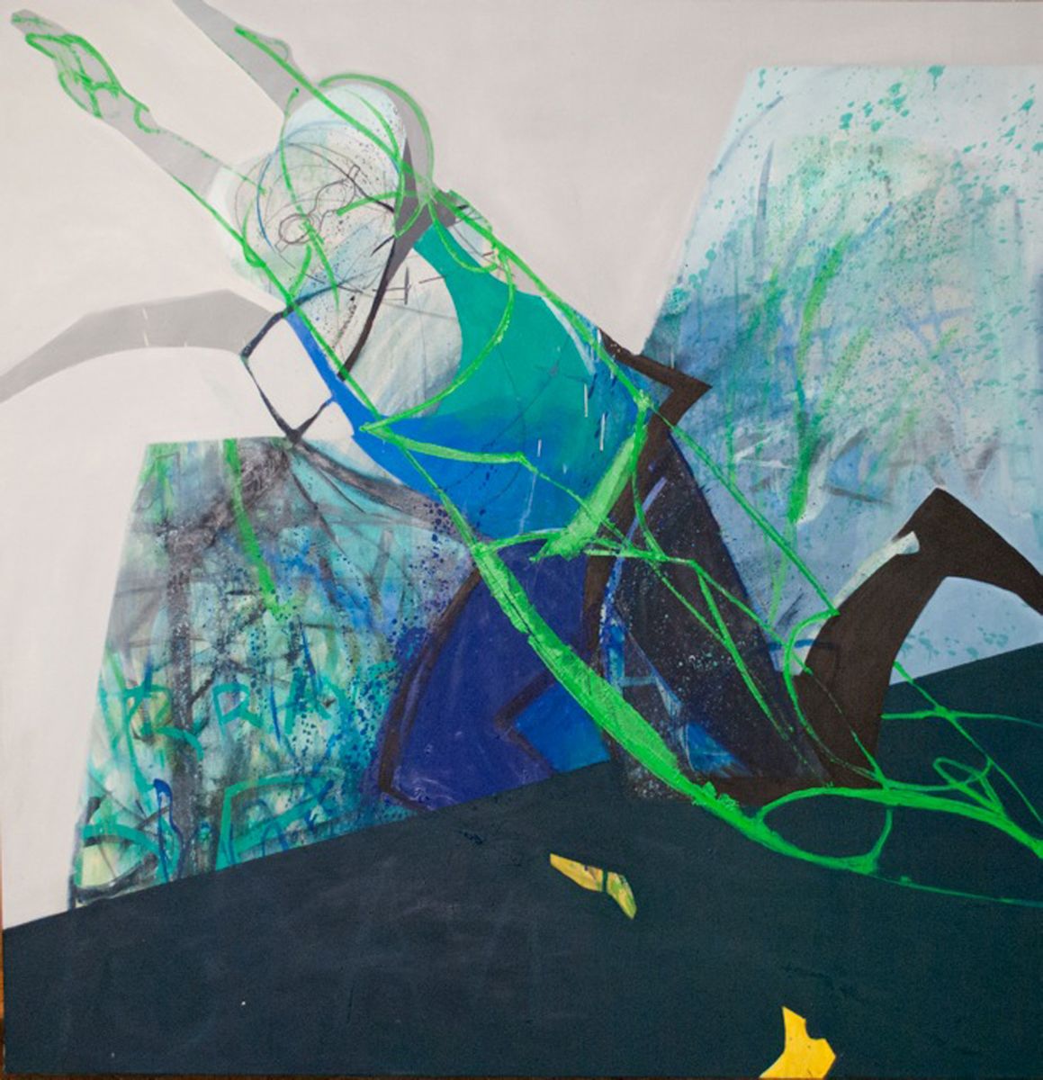 Agata Czeremuszkin-Chrut, „Brave”, 150x150 cm, olej na płótnie, 2012 (źródło: materiały prasowe organizatora)