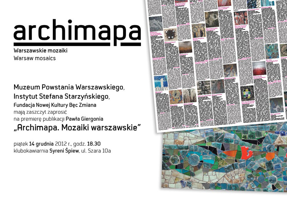 „Archimapa. Mozaiki warszawskie” (źródło: materiały prasowe organizatora)