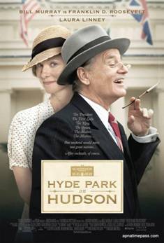 Plakat filmu „Hyde Park On Hudson”, reż. Roger Mitchell (źródło: materiały prasowe dystrybutora)