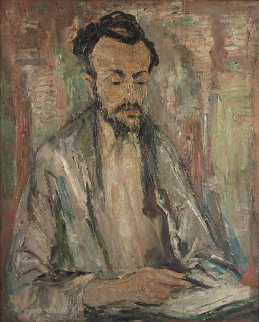 Jan Grabowski, „Portret Ignacego Bieńka”, 1968, olej, płótno, 80 x 68 cm, własność Muzeum w Bielsku-Białej (źródło: materiały prasowe organizatora)