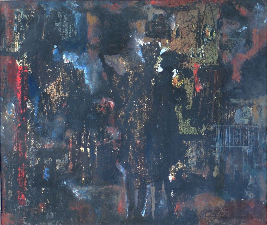 Jan Grabowski, „Zakochani”, 1964, tempera, papier, 27 x 32 cm (źródło: materiały prasowe organizatora)