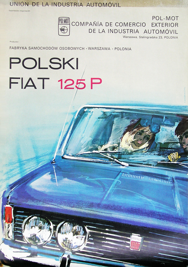 Janusz Grabiański, „POL-MOT, Polski Fiat 125P, (Para w niebieskim Fiacie)”, 97 x 66 cm (źródło: materiały prasowe organizatora)