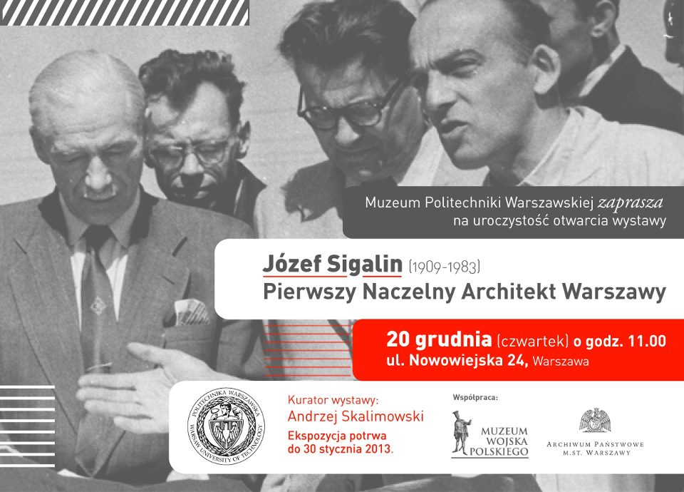 „Józef Sigalin. Naczelny Architekt Warszawy” (źródło: materiały prasowe organizatora)