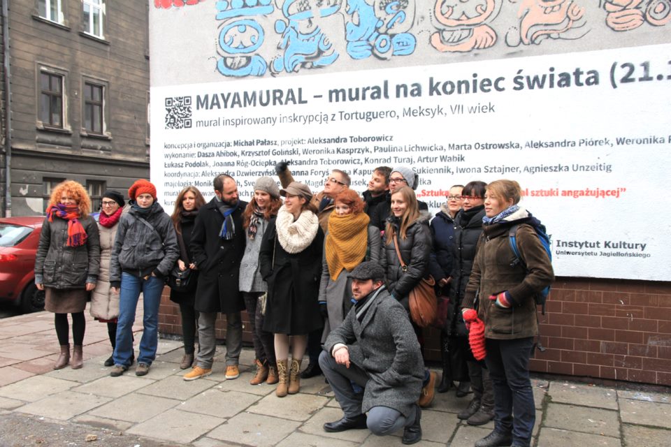 Mayamural – oficjalna inauguracja projektu, 19 grudnia 2012 r., fot. Grażyna Cetnar (źródło: materiały prasowe organizatora)