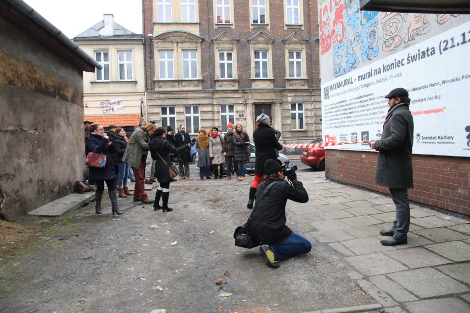 Mayamural – oficjalna inauguracja projektu, 19 grudnia 2012 r., fot. Grażyna Cetnar (źródło: materiały prasowe organizatora)