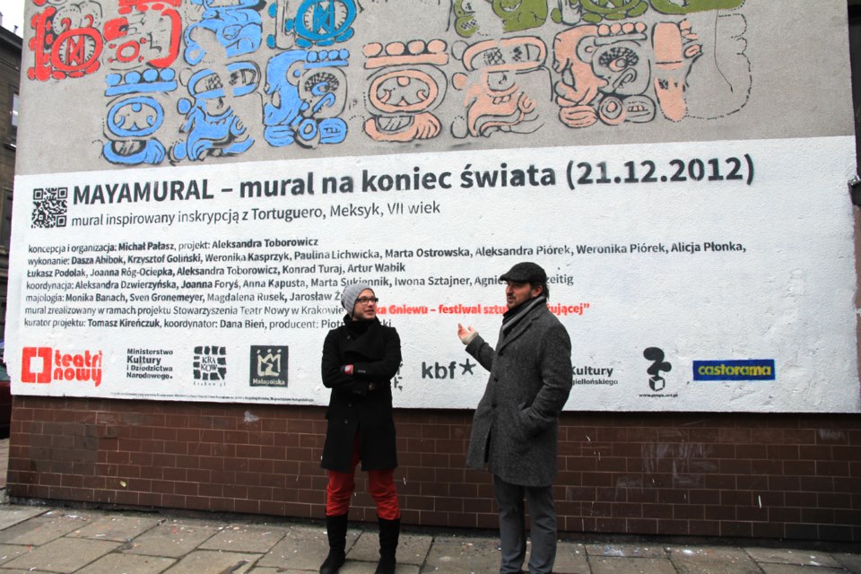 Mayamural – oficjalna inauguracja projektu, 19 grudnia 2012 r., fot. Grażyna Cetnar (źródło: materiały prasowe organizatora)