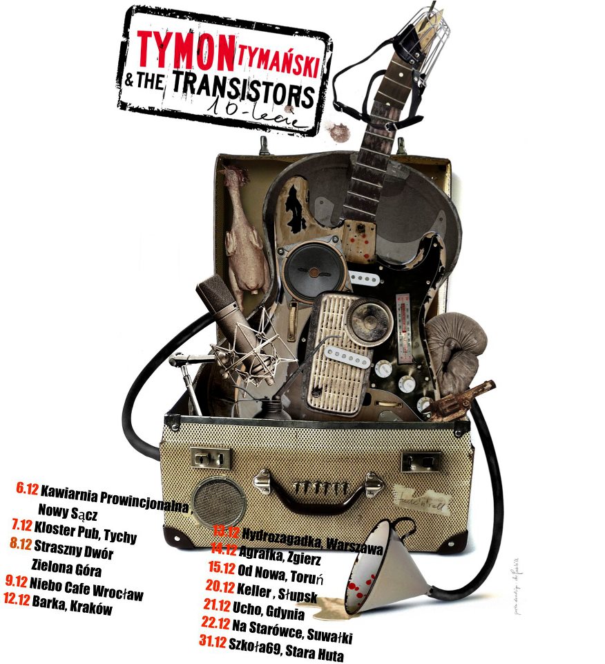Plakat trasy koncertowej Tymon & The Transistor (źródło: materiały prasowe)