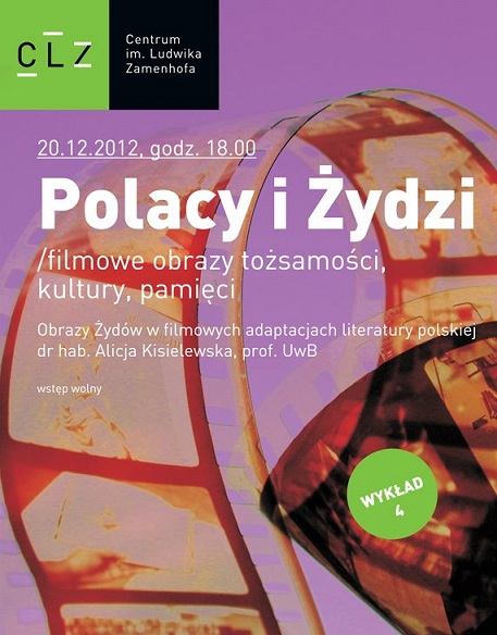 „Polacy i Żydzi – filmowe obrazy tożsamości, kultury, pamięci” - plakat (źródło: materiały prasowe)