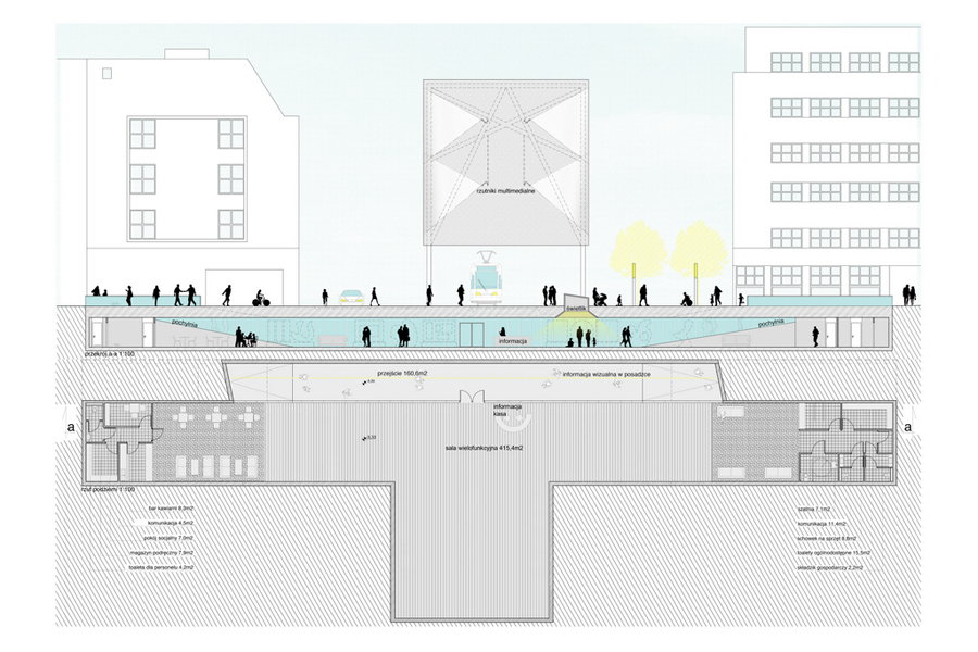 Projekt przebudowy Przejścia Świdnickiego we Wrocławiu, Major Architekci (źródło: materiały prasowe)