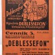 Broszura reklamowa i cennik firmy „Deblessefon" z Katowic z 1933/1934 roku. Obiekt z kolekcji E. Szczygła (źródło: materiały prasowe)