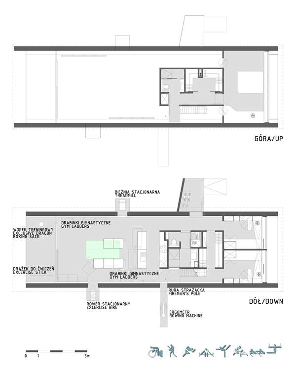 Sport Hauz, rzuty, proj. Front Architects (źródło: materiały prasowe)