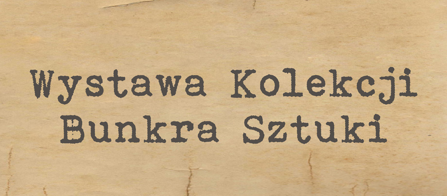 Wystawa Kolekcji Bunkra Sztuki w Krakowie, logo (źródło: materiały prasowe organizatora)