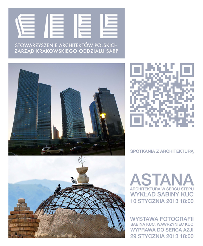 Spotkanie „Astana – Architektura w sercu stepu”, Sabina Kuc, Wawrzyniec Kuc (źródło: materiały prasowe organizatora)