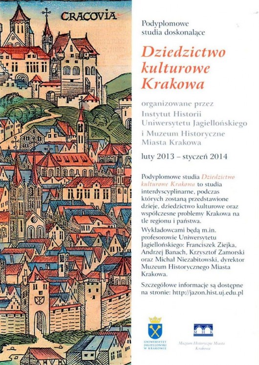 „Dziedzictwo kulturowe Krakowa”, plakat (źródło: materiały prasowe)