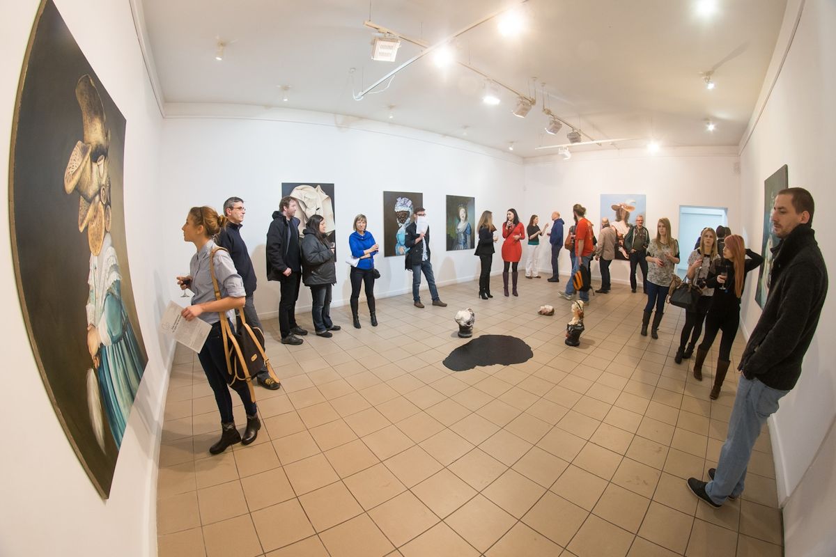 Wernisaż wystawy Ewy Juszkiewicz w Galerii Kameralnej w Słupsku, 18 stycznia 2013 r. (źródło: materiały prasowe organizatora)