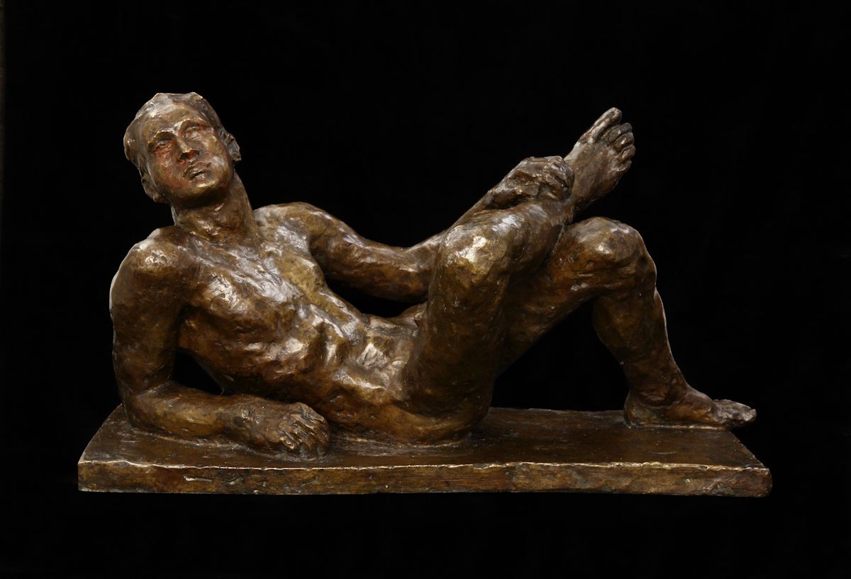 Georg Kolbe, „Odpoczywający atleta”, 1935, brąz, Muzeum Narodowe w Szczecinie, fot. Grzegorz Solecki (źródło: materiały prasowe organizatora)