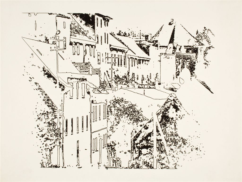 Henryk Derczyński, „Miasteczko (Bystrzyca Kłodzka)”, 1957 (źródło: materiały prasowe organizatora)