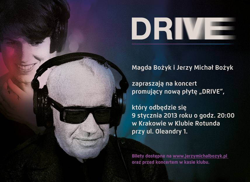 Plakat koncertu promującego nową płytę „Drive" (źródło: materiały prasowe)