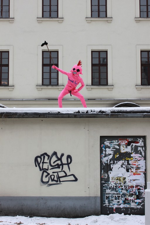 Justyna Koeke, „Grzesiek prick superhero”, 2010 (źródło: materiały prasowe organizatora)