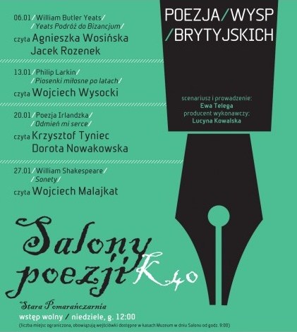 „Salony Poezji K40", plakat (źródło: materiał prasowy)
