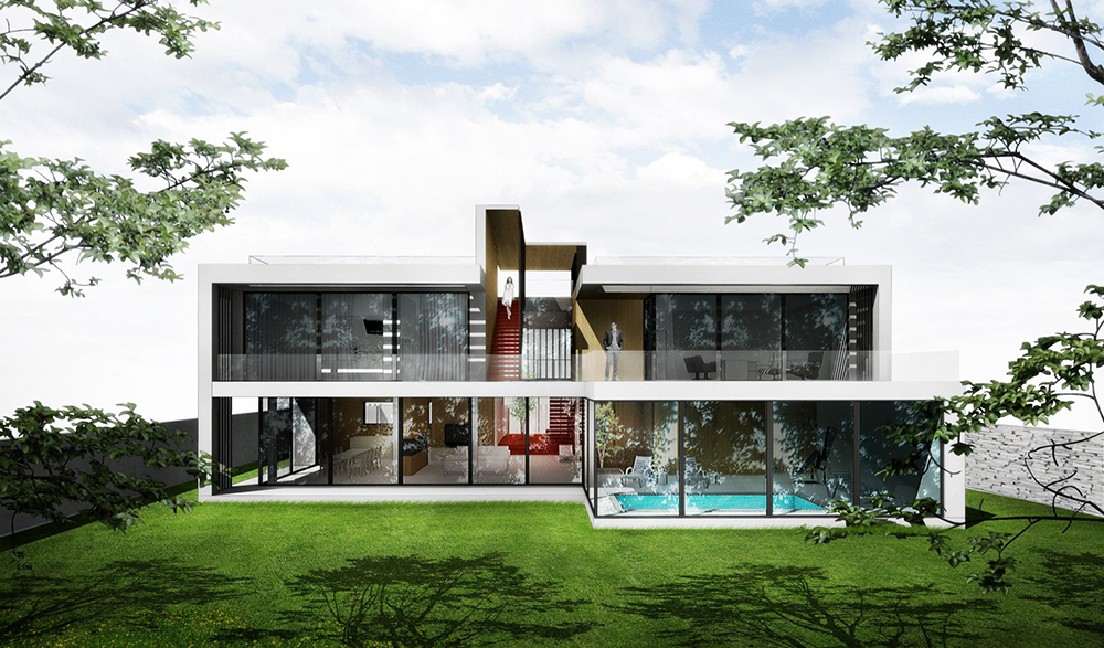 Skyfall House w Krakowie, proj. BXBstudio (źródło: materiały prasowe)