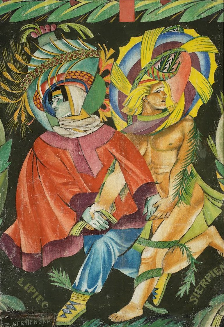 Zofia Stryjeńska, „Lipiec-sierpień”, 1925, olej, płótno, 131 x 91 cm, nr inw. MPW 3954 (źródło: materiały prasowe organizatora)