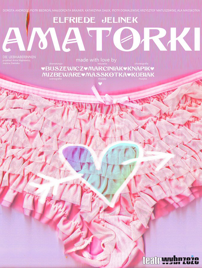 „Amatorki", reż. Ewelina Marciniak, plakat (źródło: materiał prasowy)