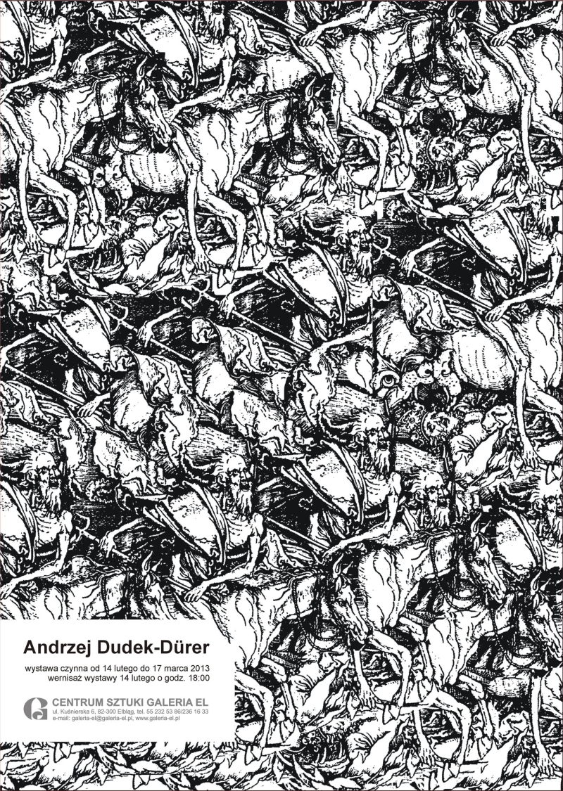 Andrzej Dudek-Dürer, plakat wystawy (źródło: materiały prasowe organizatora)