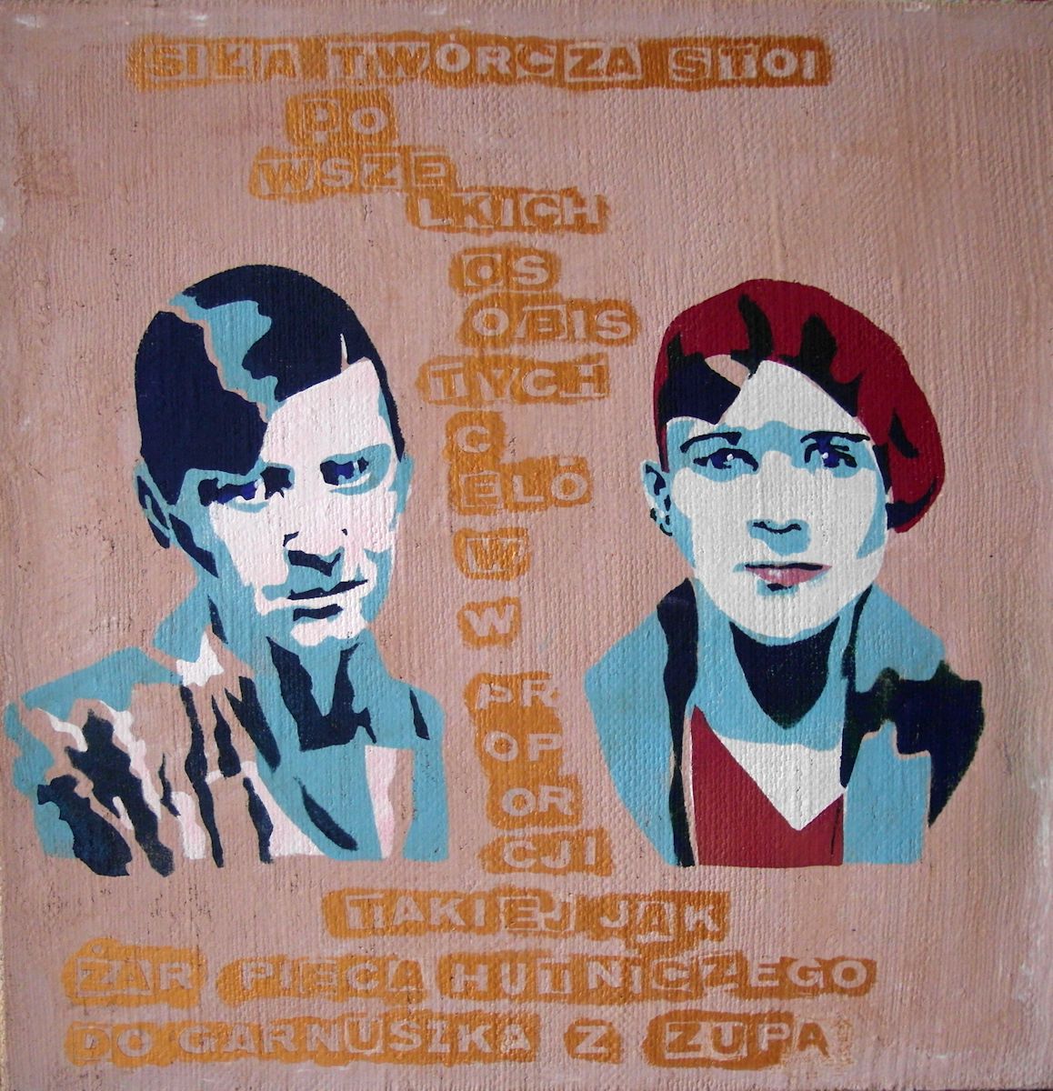 Ewa Cieplewska, plakat ze Stanisławą Przybyszewską (źródło: materiały prasowe organizatora)
