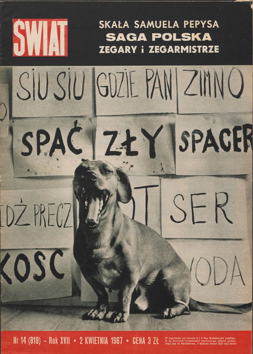Jan Kosidowski, Strona tytułowa tygodnika „Świat” nr 14 z 1967 r., MNW (żródło: materiały prasowe organizatora)