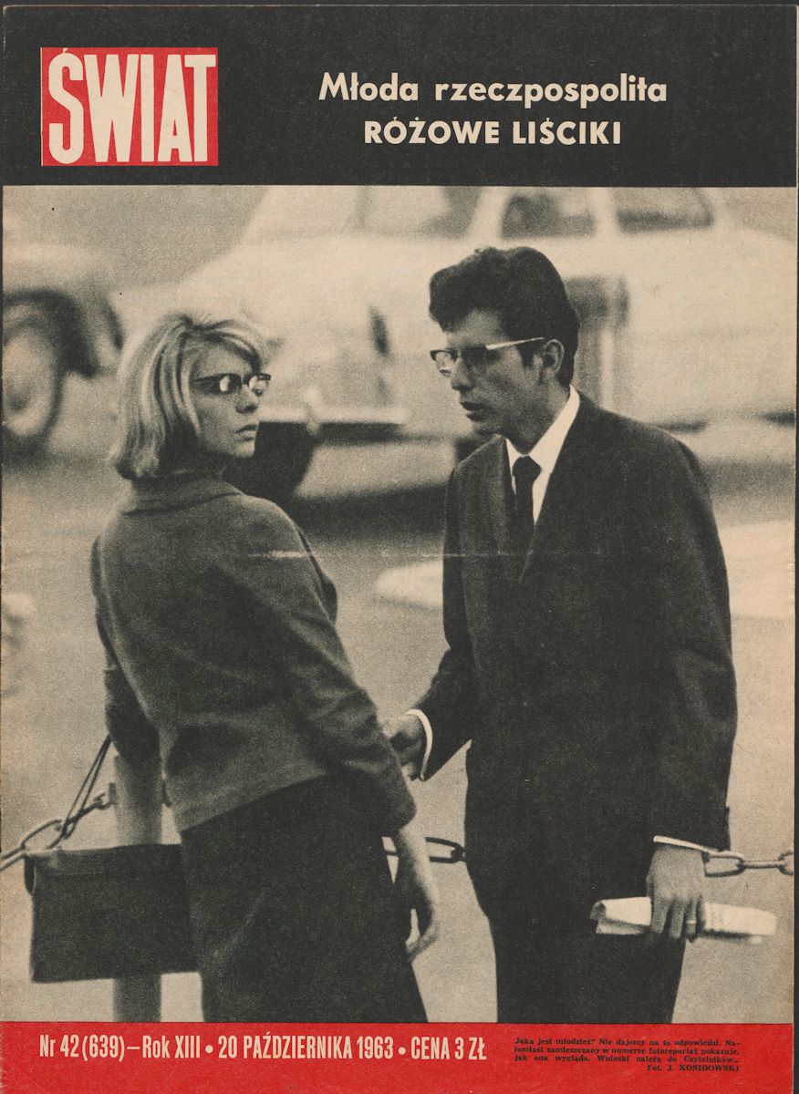 Jan Kosidowski, Strona tytułowa tygodnika „Świat” nr 42 z 1967 r., MNW (żródło: materiały prasowe organizatora)