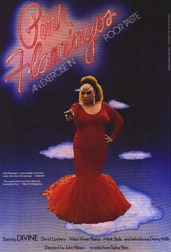 „Różowe flamingi”, reż. John Waters - plakat (źródło: materiały prasowe)