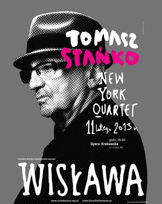 Tomasz Stańko New York Quartet, plakat koncertu (źródło: materiały prasowe)