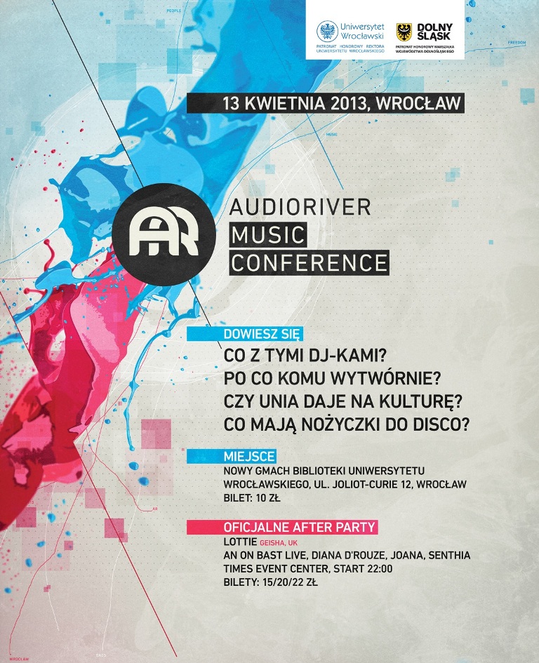 III Konferencja Muzyczna Audioriver - plakat (źródło: materiały prasowe)