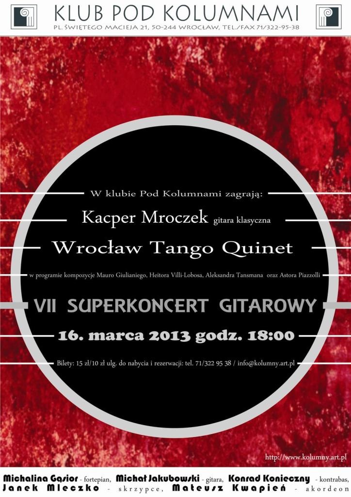 VII Superkoncert gitarowy we Wrocławiu - plakat (źródło: materiały prasowe)
