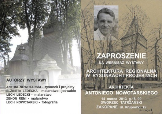 Architektura regionalna w rysunkach i projektach Antoniego Nowotarskiego (źródło: materiały prasowe organizatora)