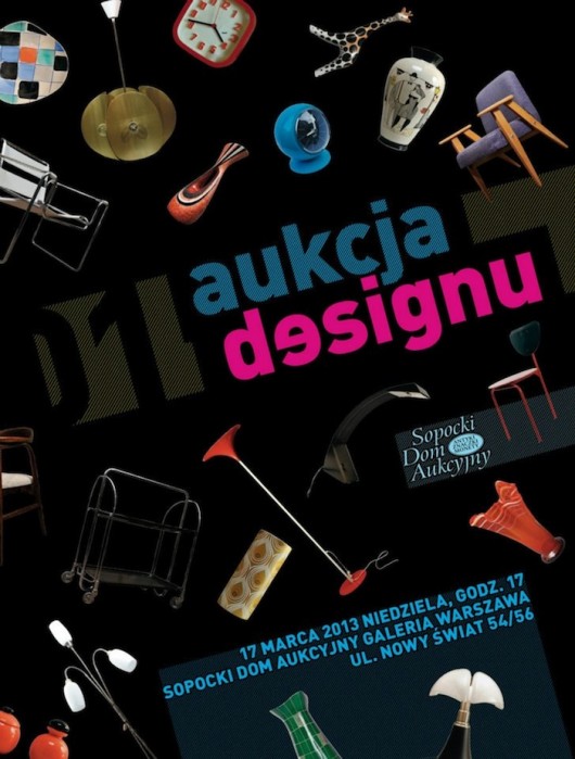 Aukcja Designu, plakat (źródło: materiały prasowe organizatora)