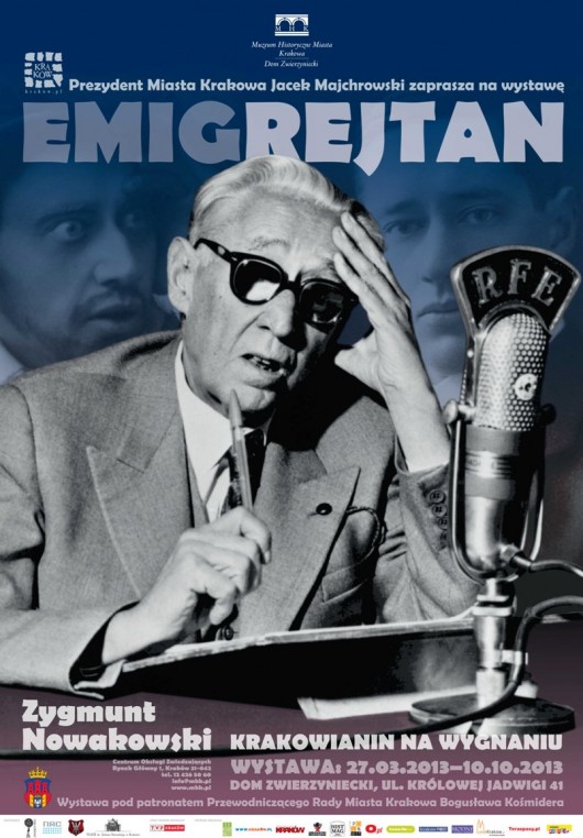 „Emigrejtan. Zygmunt Nowakowski – krakowianin na wygnaniu”, plakat (źródło: materiał prasowy)