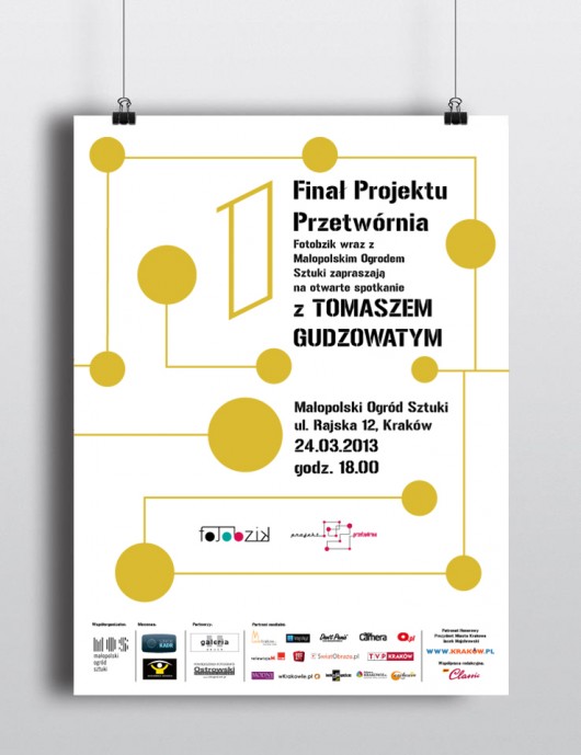 Gala Finałowa Projektu Przetwórnia, Małopolski Ogród Sztuki w Krakowie, plakat (źródło: materiały prasowe organizatora)