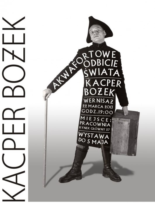 Kacper Bożek, „Akwafortowe odbicie świata”, Pracownia Pałacu pod Baranami w Krakowie, plakat (źródło: materiały prasowe organizatora)