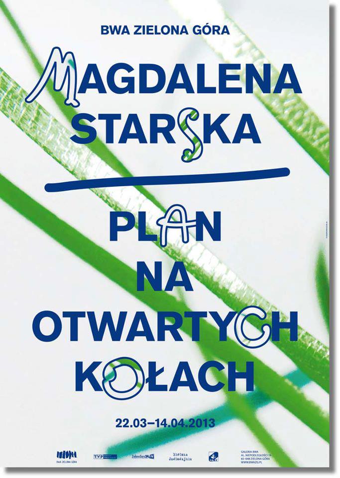 Magdalena Starska, „Plan na otwartych kołach”, Galeria BWA w Zielonej Górze, plakat (źródło: materiały prasowe organizatora)