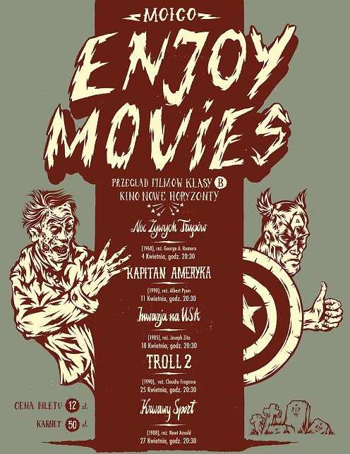 Przegląd Filmów Klasy B „Moico Enjoy Movies” - plakat (źródło: materiały prasowe)