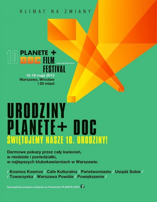 Planete+ Doc Film Festival, plakat (źródło: materiały prasowe organizatora)