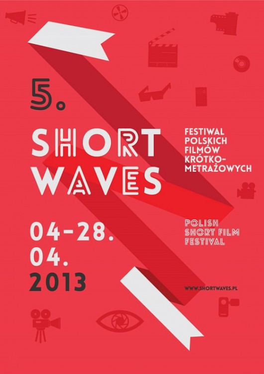 5. Festiwal Polskich Filmów Krótkometrażowych Short Waves – plakat (źródło: materiały prasowe)