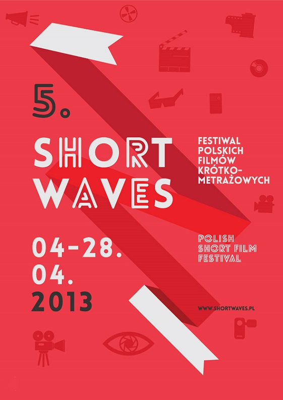 5. Festiwal Polskich Filmów Krótkometrażowych Short Waves – plakat (źródło: materiały prasowe)