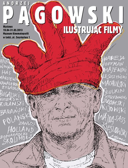 „Andrzej Pągowski. Ilustrując filmy”, Muzeum Kinematografii w Łodzi, plakat (źródło: materiały prasowe organizatora)